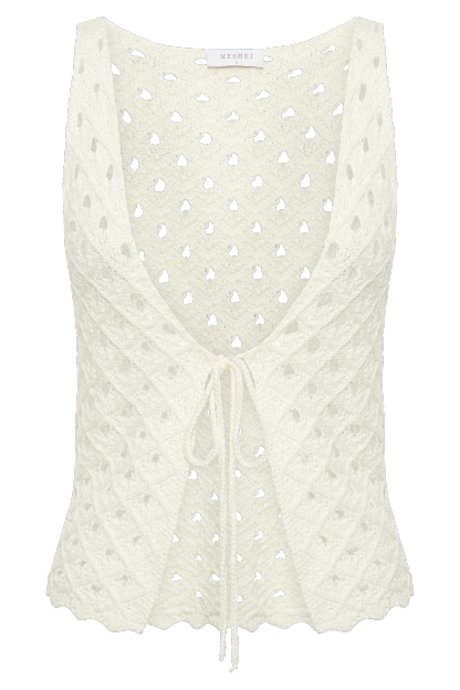 Santana Crochet Top - Ivory-My Chic Way.All Rights Reserved