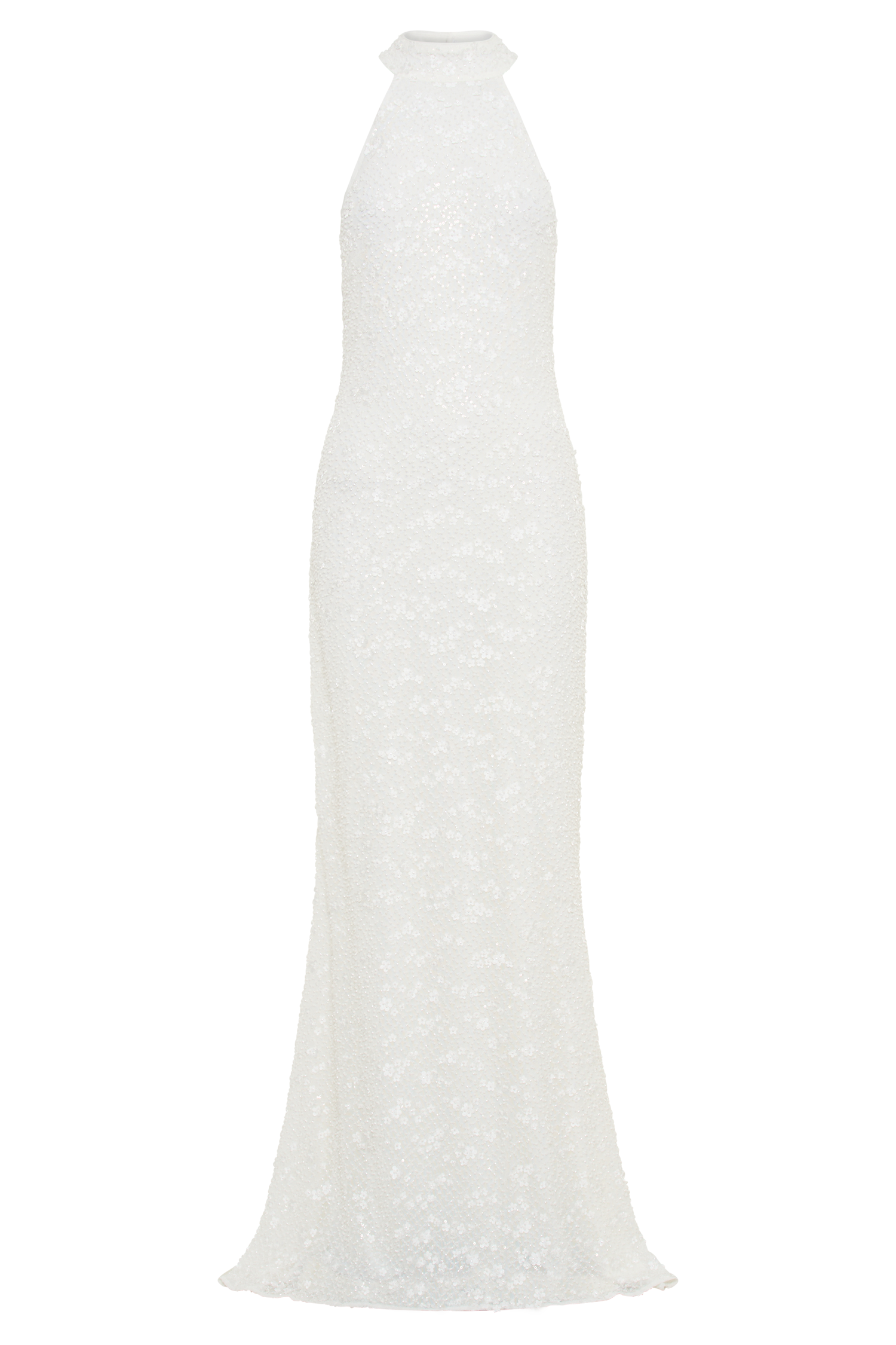 Emery Lace Halter Maxi Dress - White-My Chic Way.All Rights Reserved