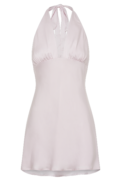 Aimee Halter Mini Dress - Fairy Floss Pink-My Chic Way.All Rights Reserved