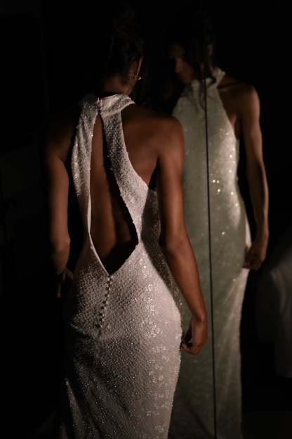 Emery Lace Halter Maxi Dress - White-My Chic Way.All Rights Reserved