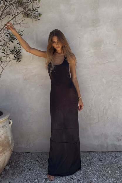 Jacquelyn Racerback Maxi Dress - Black-My Chic Way.All Rights Reserved