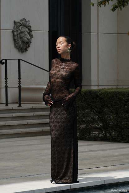 Robyn Sheer Lace Maxi Skirt - Black-My Chic Way.All Rights Reserved