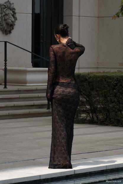Robyn Sheer Lace Maxi Skirt - Black-My Chic Way.All Rights Reserved