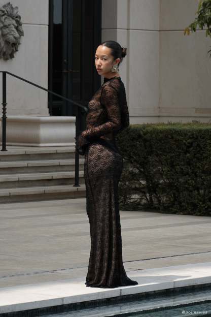 Robyn Sheer Lace Maxi Skirt - Black-My Chic Way.All Rights Reserved