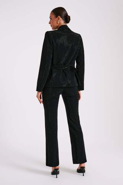 Rhett Square Diamante Jacket - Black-My Chic Way.All Rights Reserved