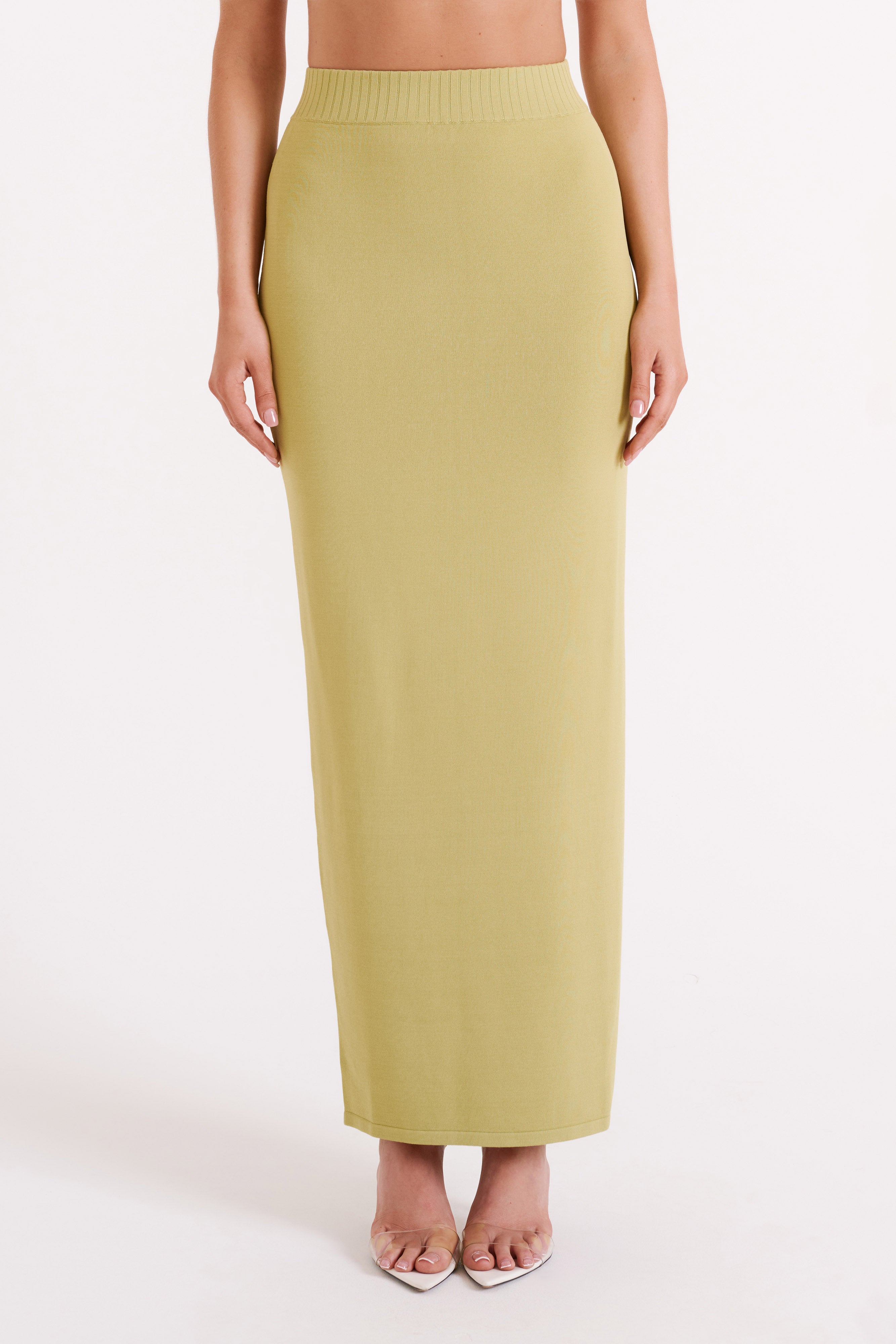 Darby Knit Midi Skirt - Sage-My Chic Way.All Rights Reserved