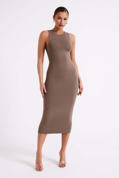 Jill Sleeveless Tank Midi Dress - Coco-My Chic Way.All Rights Reserved