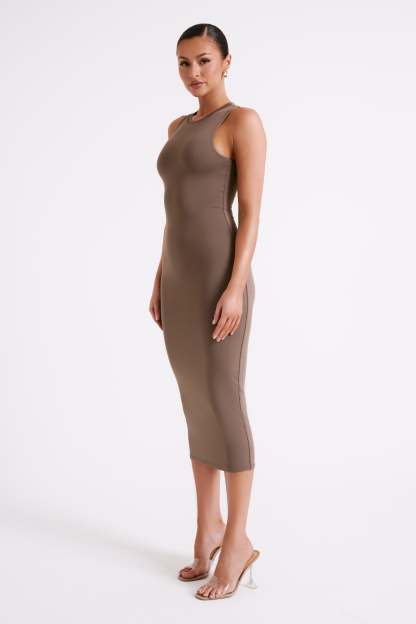 Jill Sleeveless Tank Midi Dress - Coco-My Chic Way.All Rights Reserved