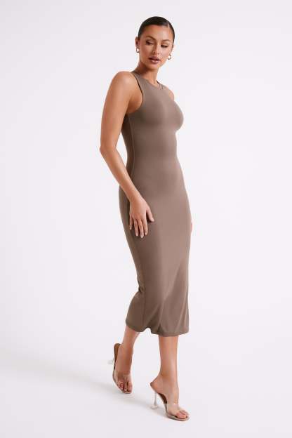 Jill Sleeveless Tank Midi Dress - Coco-My Chic Way.All Rights Reserved