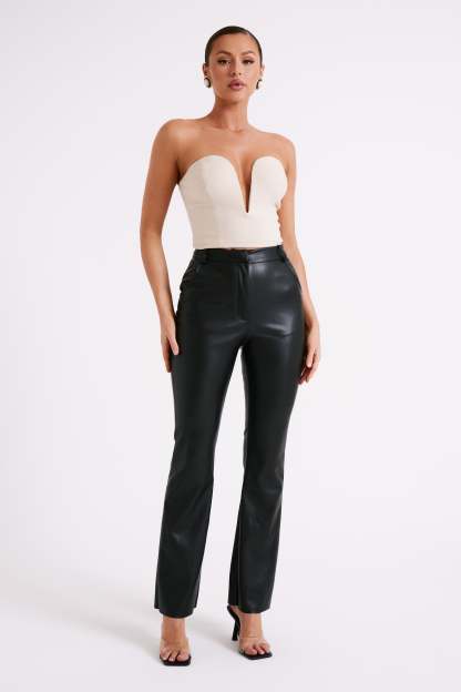 Dahlia Strapless V Corset - Cream-My Chic Way.All Rights Reserved