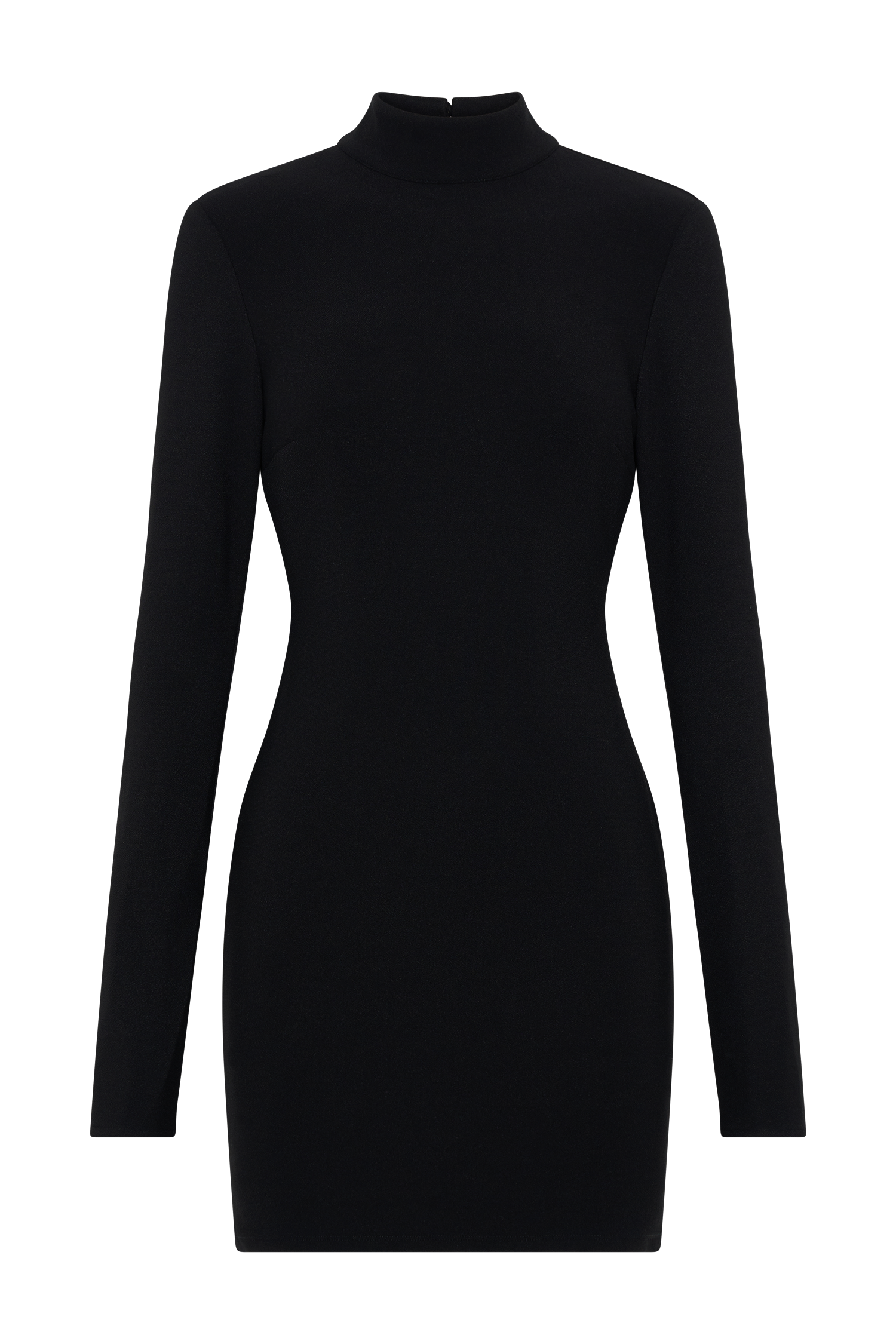 Agatha Crepe Pearl Mini Dress - Black-My Chic Way.All Rights Reserved