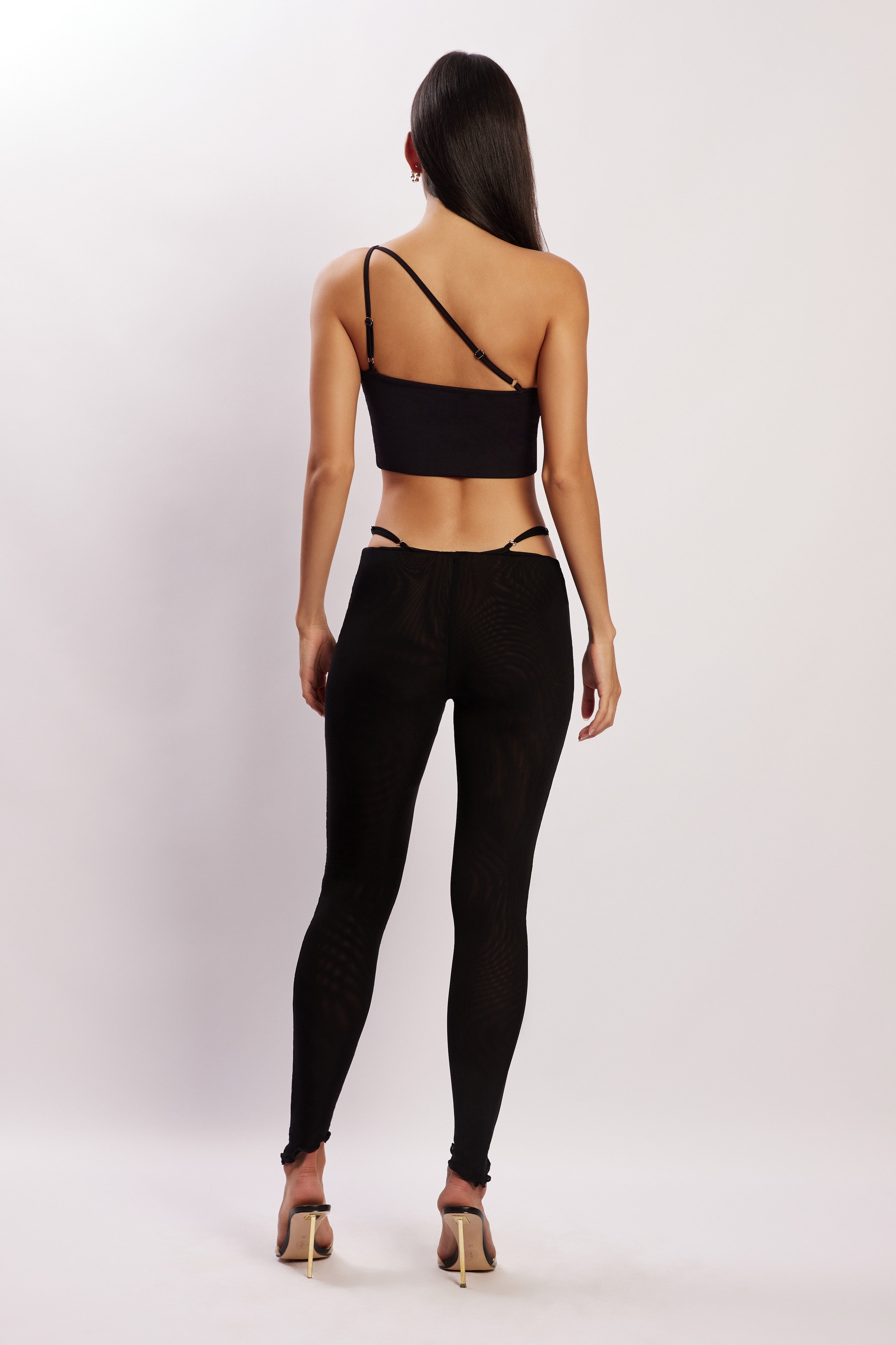Gabriella Cutout Full Length Pants - Black-My Chic Way.All Rights Reserved