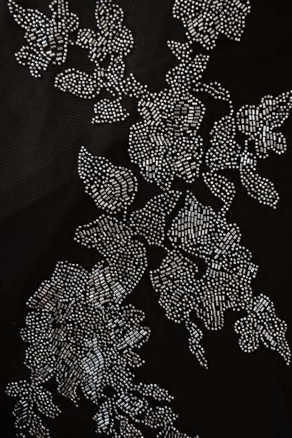 Maya Beaded Mesh Maxi Dress - Black-My Chic Way.All Rights Reserved