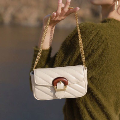 Nová móda 2023 Lehká luxusní letní dámská taška Všestranná malá vonná taška s vyšívaným řetízkovým designem Crossbody mini taška