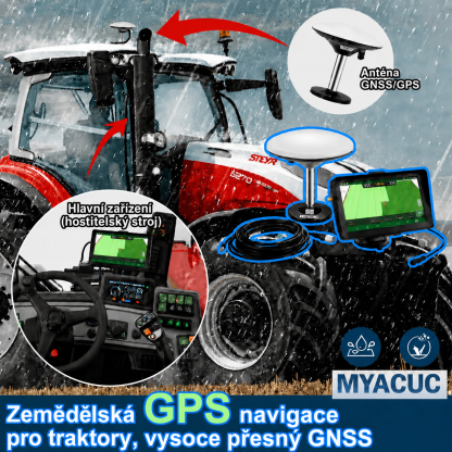 Inteligentní navigační systém pro zemědělské stroje MYACUC: Přesně vede každou pracovní trasu, díky čemuž je zemědělství efektivnější a bezstarostnější.