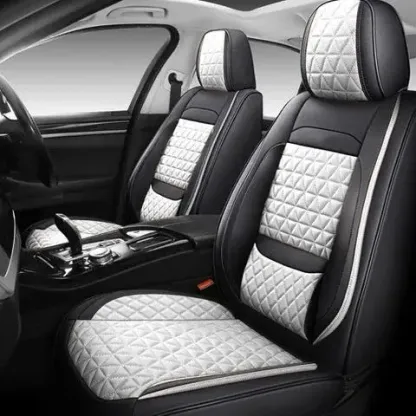 🚗2024 Husă scaun de lux din piele de înaltă calitate - Potrivită pentru toate vehiculele (personalizare gratuită❗)