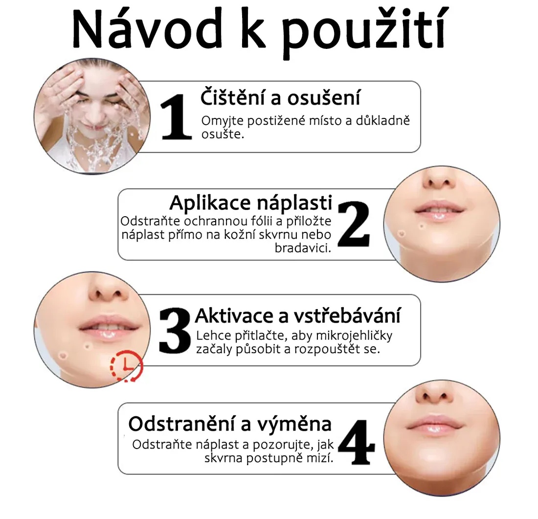 Náplasti na odstránenie kožných výrastkov KUBOZN® Pro MicroDarts TAG'Gone