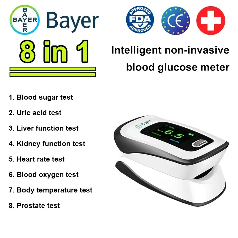 【12 v 1】 Nejnovější neinvazivní inteligentní glukometr od společnosti Bayer