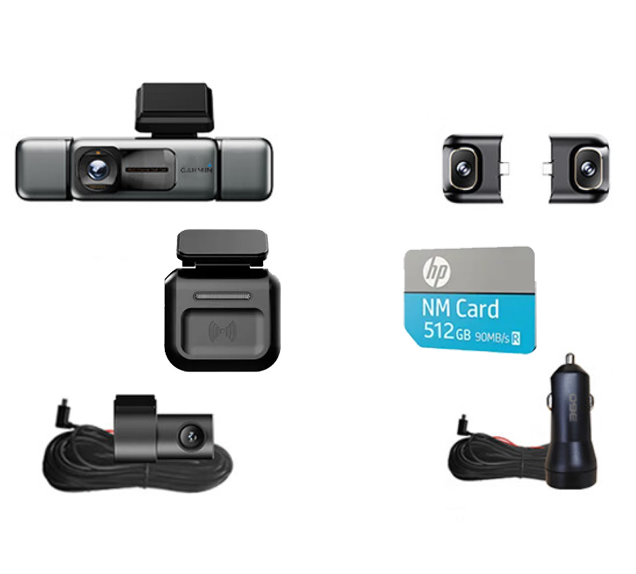 Garmin G980 chytrá palubní kamera s umělou inteligencí a hlasovým ovládáním, vybavená čtyřmi kamerami, 360° panoramatickým zobrazením, 4K ultra vysokým nočním viděním a GPS sledováním