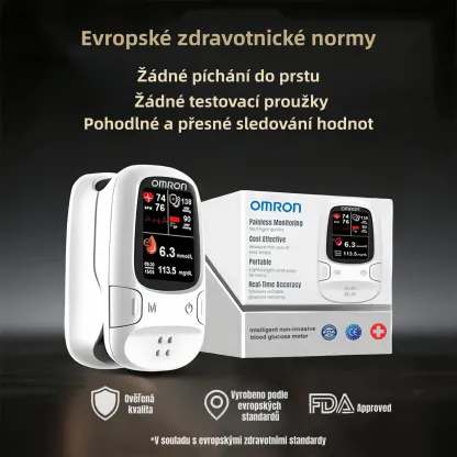 Omron™ neinvazivní chytrý glukometr – pohodlné a přesné sledování hladiny glukózy v krvi