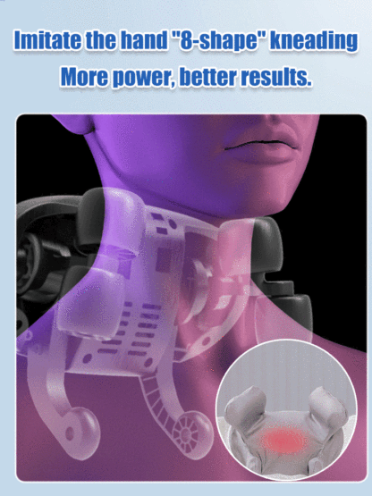 🔥Experimentați relaxarea supremă cu aparatul de masaj pentru gât Smart Humanoid Neck Massager - Your Personal maseur personal!