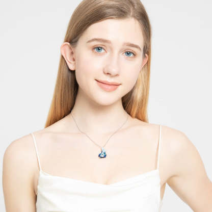 MERMAID HEART CRYSTAL NECKLACE