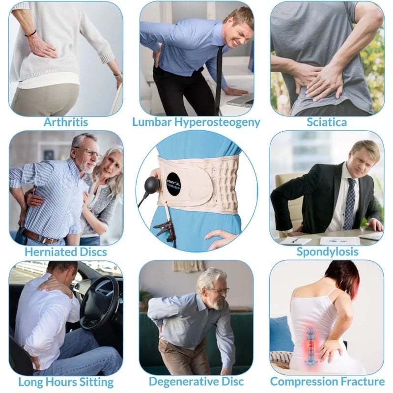 👍Bederní dekompresní pás-bederní podpora zmírňuje bolesti zad