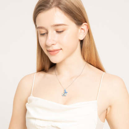 MERMAID HEART CRYSTAL NECKLACE