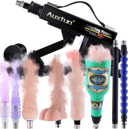 unisex 🔥soukromý relaxační přístroj, diskrétní domácí pomocník s 3XLR konektorem, intimní wellness zařízení s realistickým dildem, sexuální hračky pro milovníky sexu, 7 nástavců s přísavkou, hračky pro dospělé pro ženy