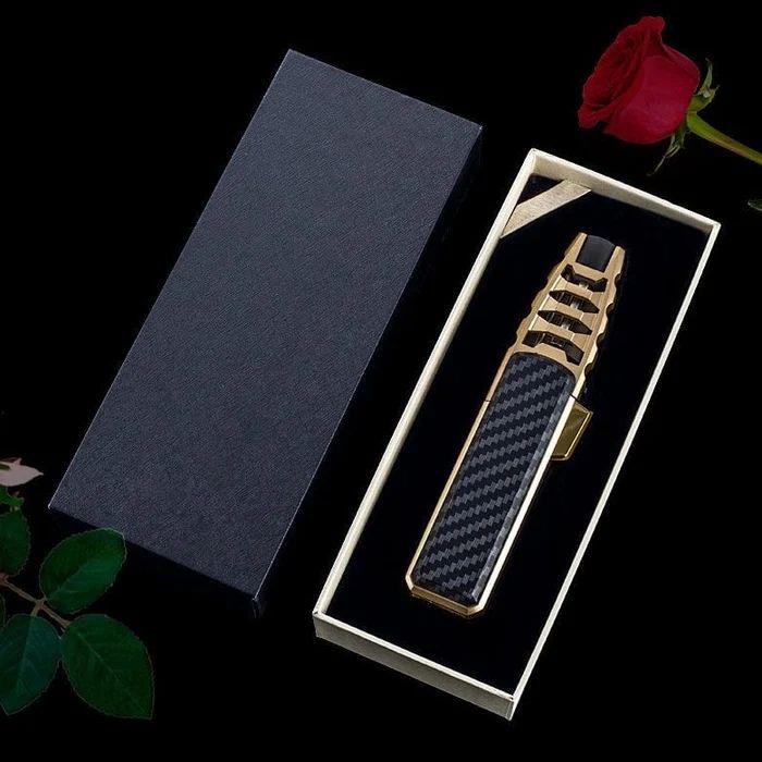 50% sleva – Větruodolný zapalovač Straight Torch Blue Flame