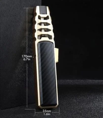 50% sleva – Větruodolný zapalovač Straight Torch Blue Flame