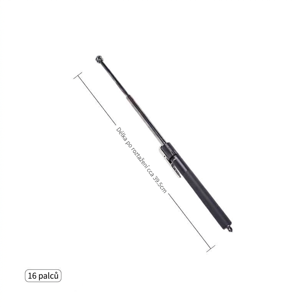 Německá kvalita pro vaši bezpečnost: Automatický teleskopický obušek z kalené oceli