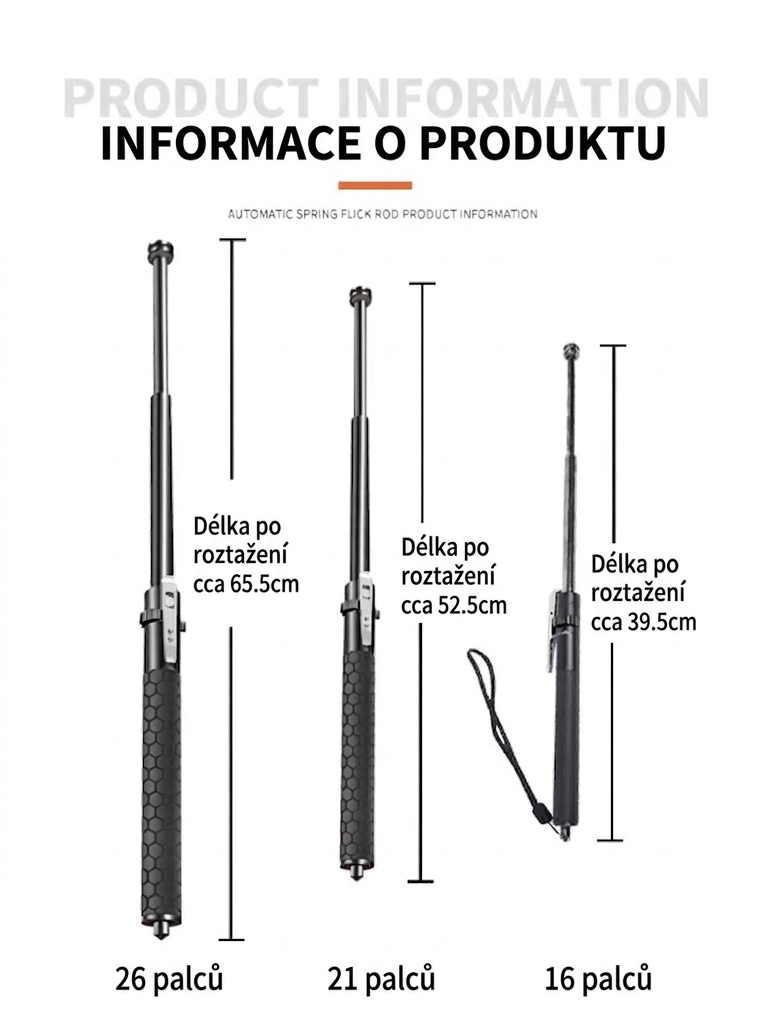 Německá kvalita pro vaši bezpečnost: Automatický teleskopický obušek z kalené oceli