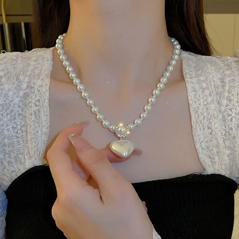 Jemný ručně vyrobený perlový náhrdelník, nejlepší a nejunikátnější dárek