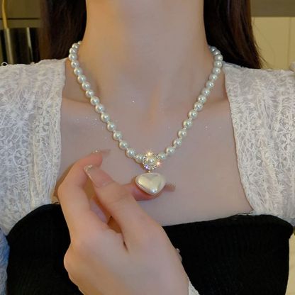 Jemný ručně vyrobený perlový náhrdelník, nejlepší a nejunikátnější dárek