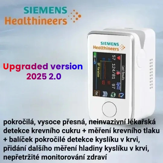 🔥 Nejoblíbenější produkty s velkými slevami🔥 Glukoměr Siemens měří tepovou frekvenci, krevní tlak a hladinu cukru v krvi