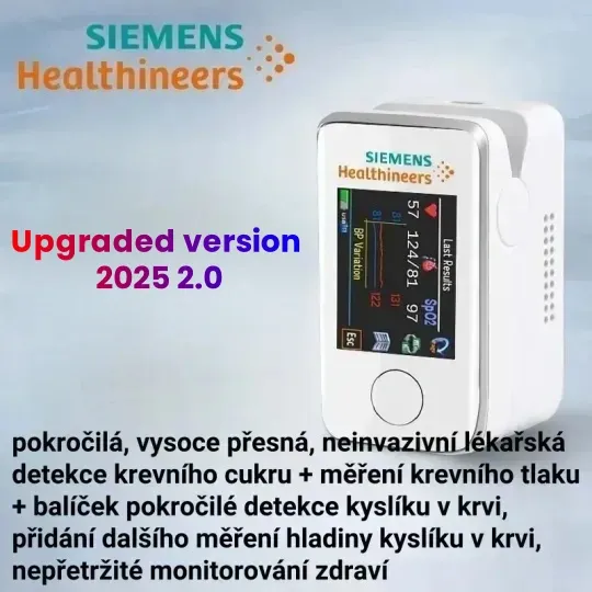 🔥 Nejoblíbenější produkty s velkými slevami🔥 Glukoměr Siemens měří tepovou frekvenci, krevní tlak a hladinu cukru v krvi