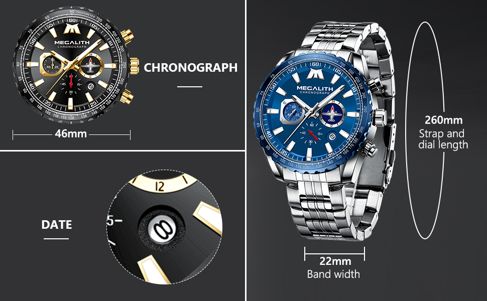 Mens Watches Chronograph
