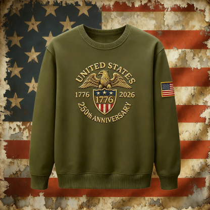 🦅🇺🇸 United States 250th Anniversary Commemorative Sweatshirt