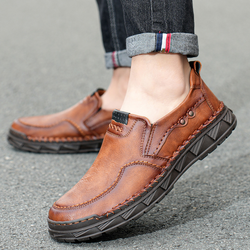 ⏰Promotion - 70% OFF🔥Men's casual leather orthotic loafers with arch support