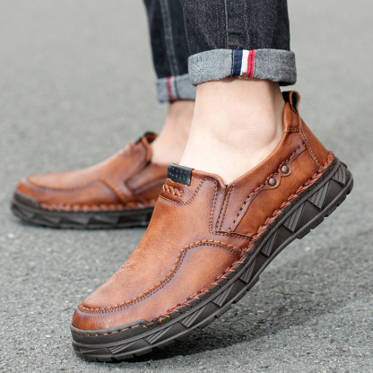 ⏰Promotion - 70% OFF🔥Men's casual leather orthotic loafers with arch support