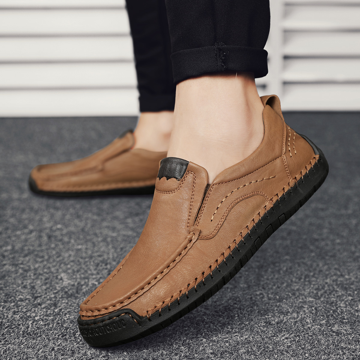 🔥Today 55% off🔥Men's genuine leather handmade non-slip orthotic loafers