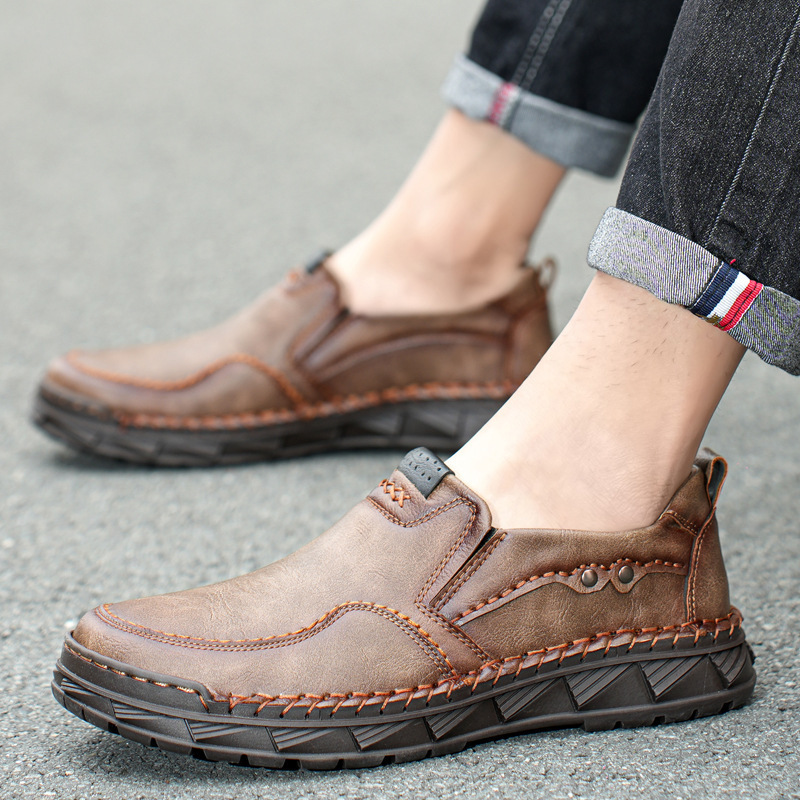 ⏰Promotion - 70% OFF🔥Men's casual leather orthotic loafers with arch support
