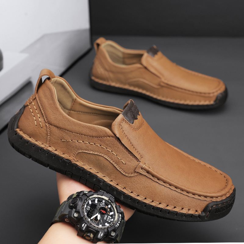 🔥Today 55% off🔥Men's genuine leather handmade non-slip orthotic loafers