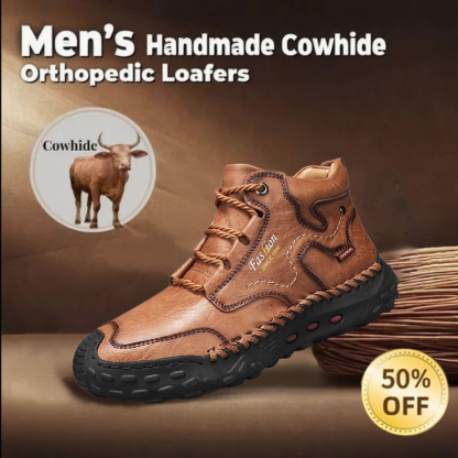 🔥50% off today only🔥Men's genuine leather non-slip corrective shoes to relieve walking pain