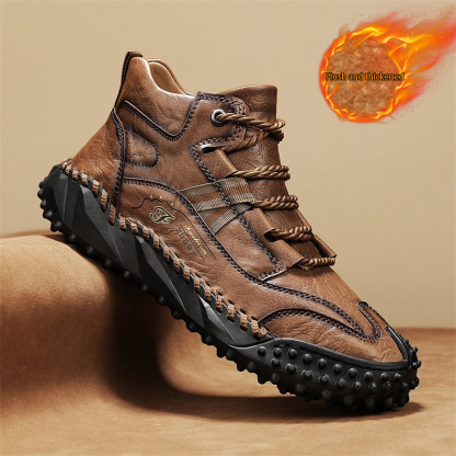 ⏰ 60% off -Men's stylish genuine leather thick-soled orthotic shoes