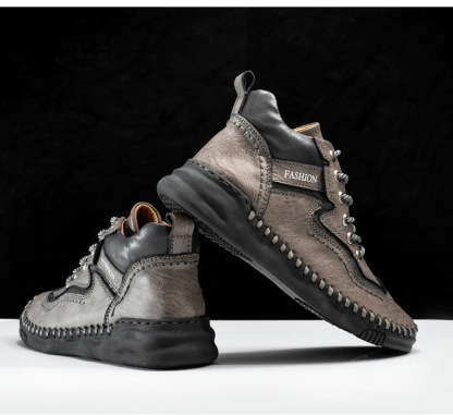 ⏰Limited Time Sale 70% OFF-Men's comfortable non-slip leather shoes with arch support and hand-sewn