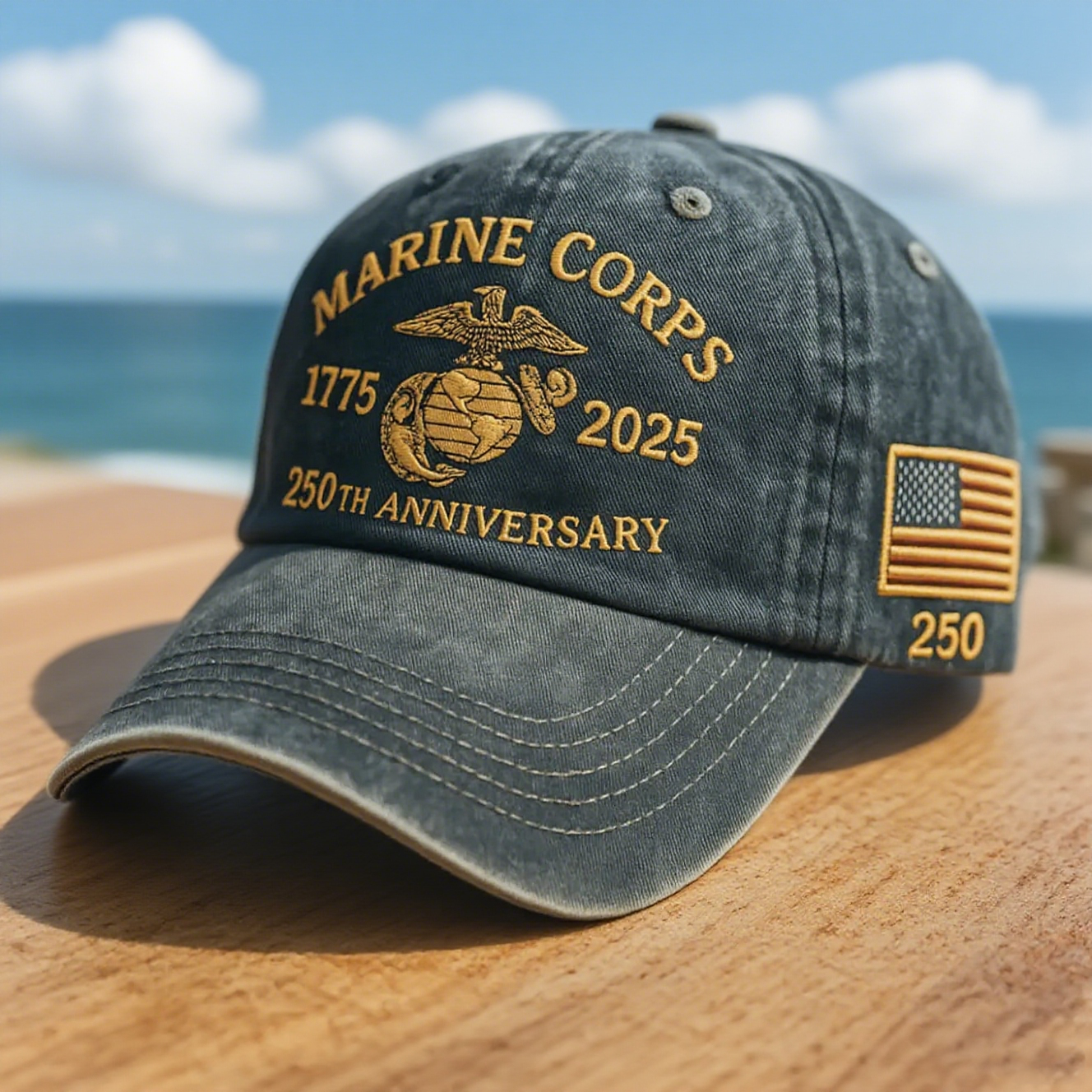 🔥USMC Retro Washed Cap