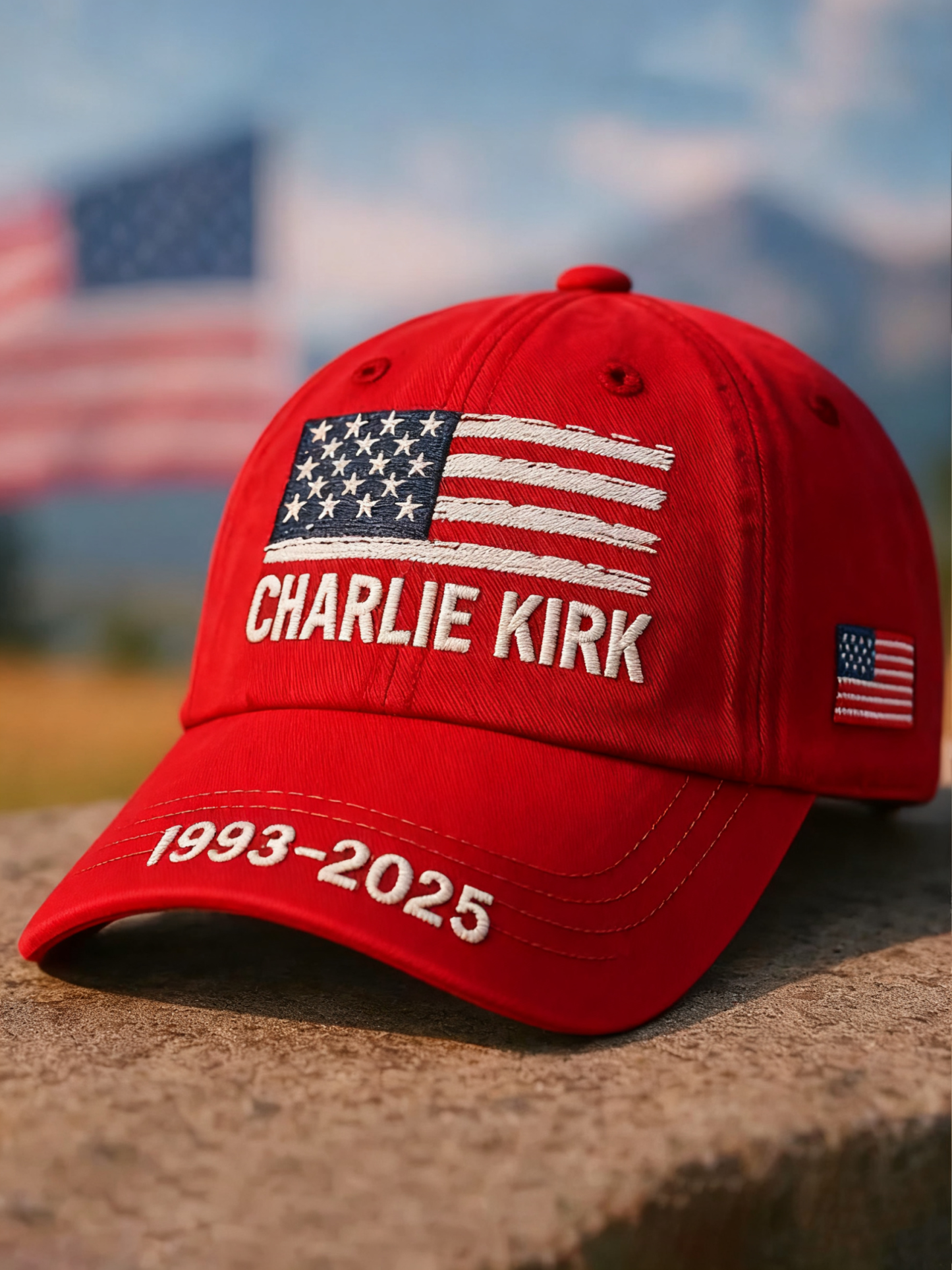 Unisex Freedom Is Not Free R.I.P Charlie Kirk Print Hat