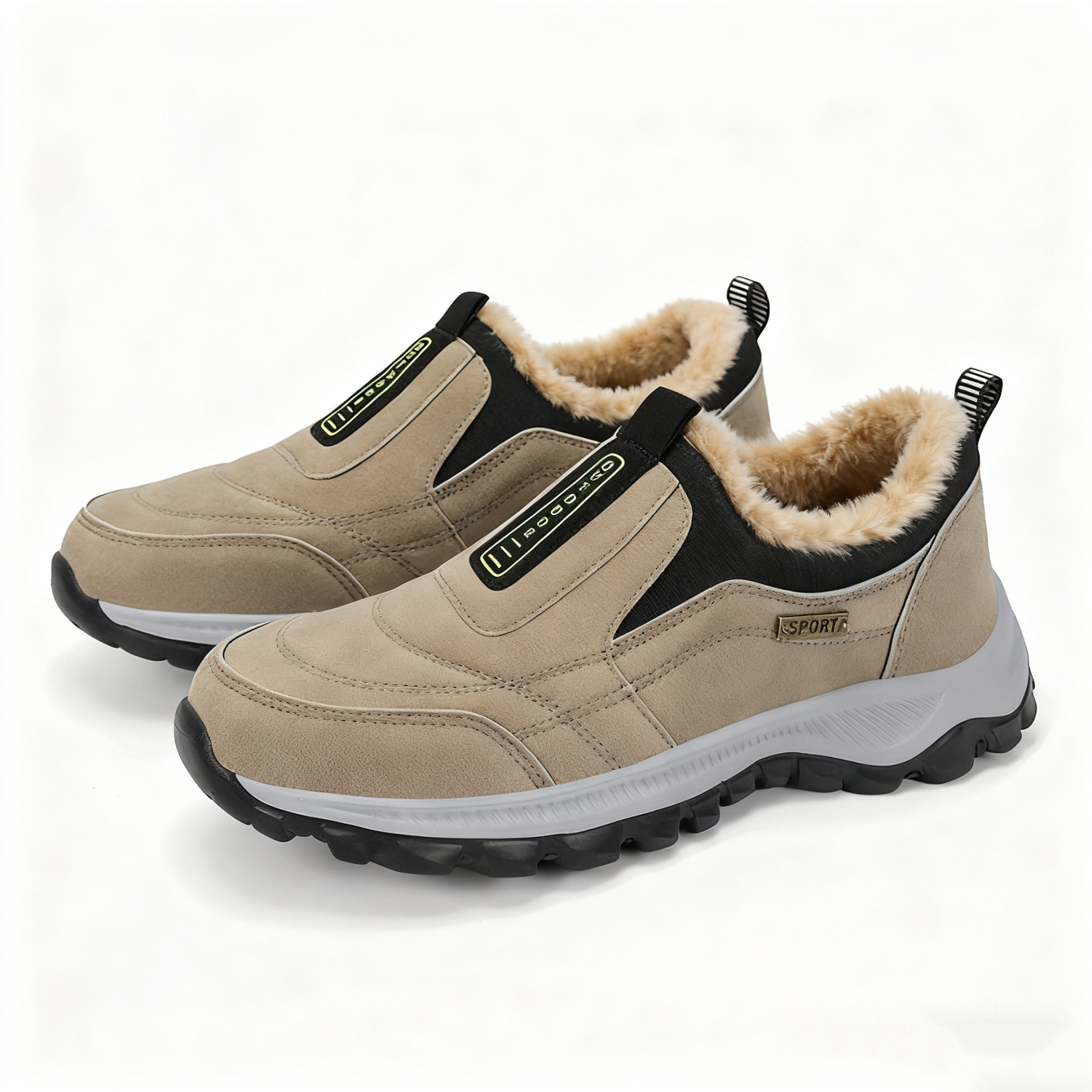 (🔥Hot Sale-Fleece Style) Men's Comfortable Waterproof Anti-Slip Orthopedic Walking Shoes